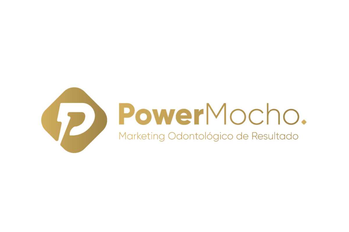 Logotipo da PowerMocho, agência de marketing odontológico