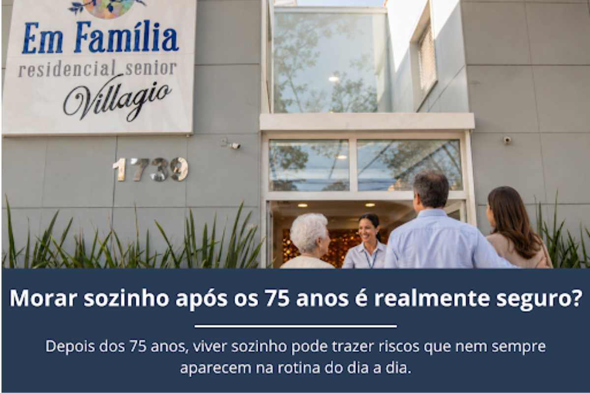 Morar sozinho após os 75 anos é realmente seguro