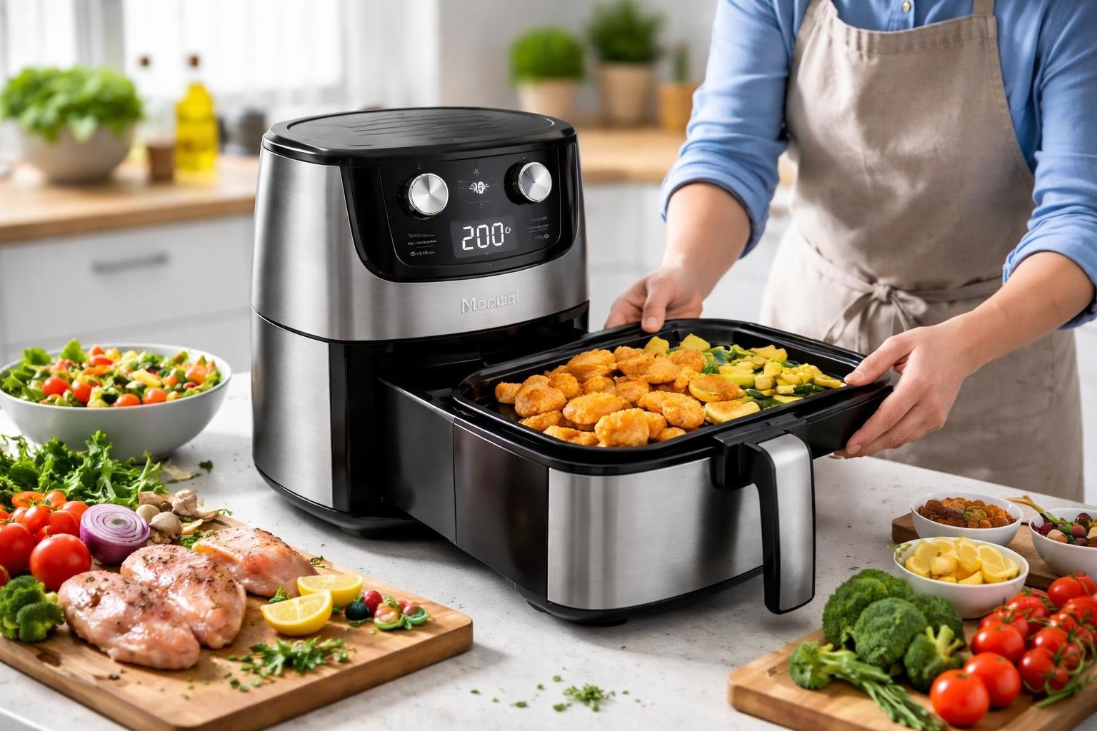 Como fazer receitas mais saudáveis e crocantes com uma Air fryer Mondial