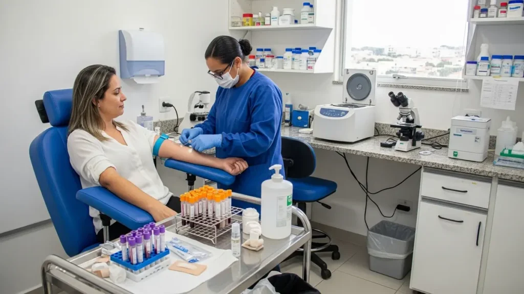 Lista de exames laboratoriais para check-up feminino